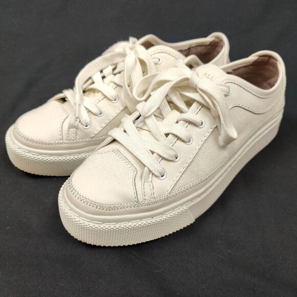 ♡ Allsaints ♡ Milla Leather and Suede Platform Sneakers - Picture 2 of 8